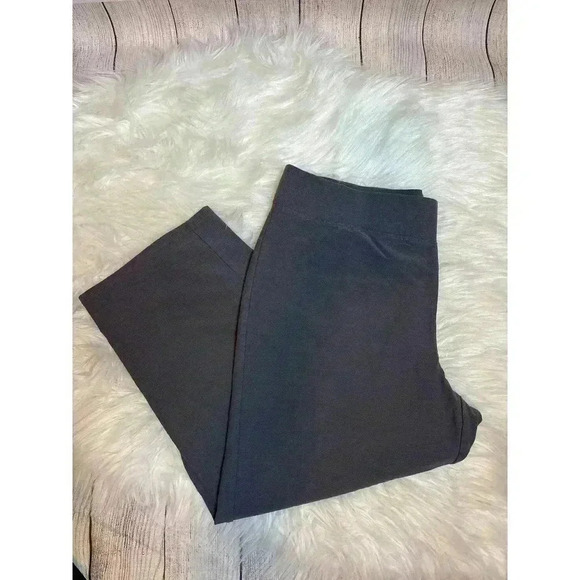 Eileen Fisher Cropped Dress Pants Gray Size M - Picture 1 of 8
